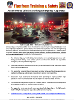 FDNY BOT Tips from Training & Safety  #23-18 Autonomous Vehicles Striking Emergency Apparatus.png