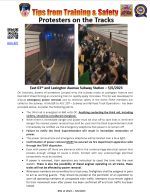 FDNY BOT Tips from Training & Safety  #23-50 Protestors on Tracks.png